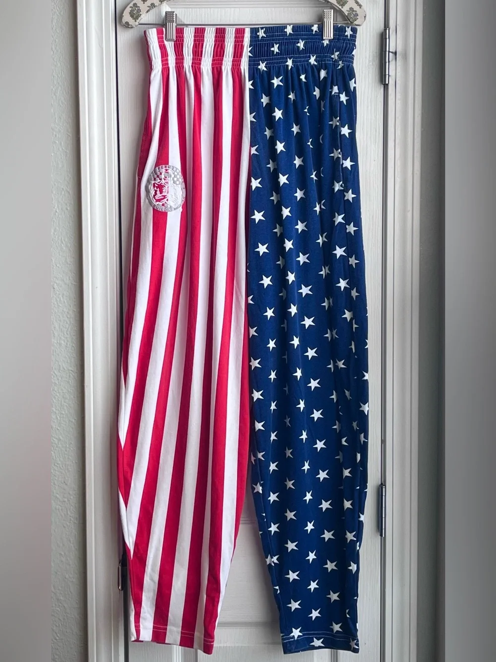 Vtg American Flag Men’s Muscle Pants 28x30 Pro Performance Body Building Wear
